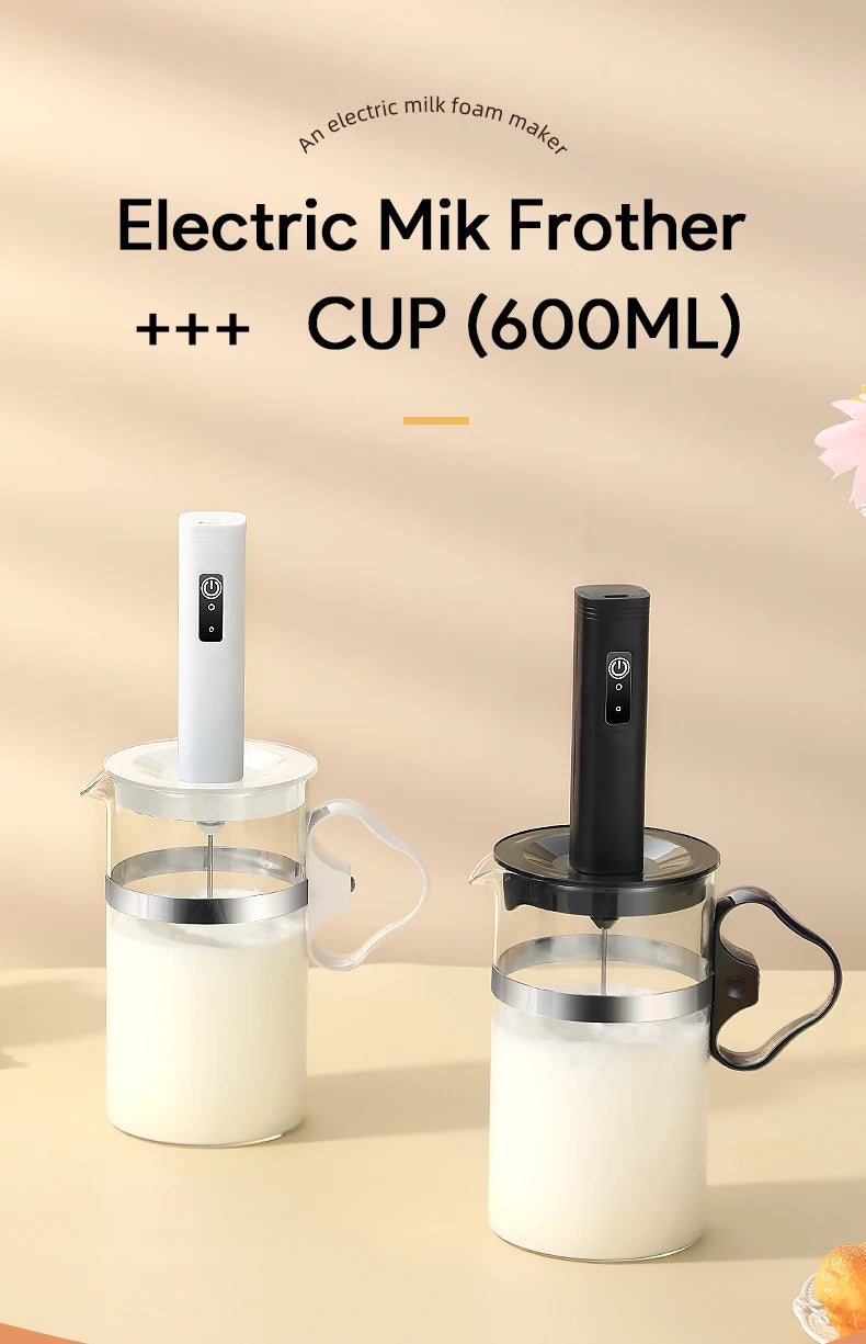MINI Coffee Frother USB Rechargeable 3 Speeds Foam Maker Coffee Milk Mixer Electric Handle Blender Egg Beater Hot Cooking Tools