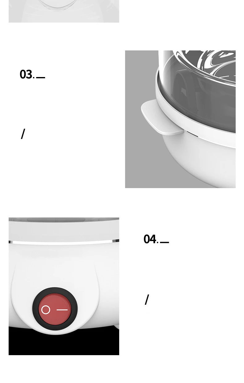 Multifunction Electric Egg Cooker Double Layers Egg Boiler Corn Milk Rapid Breakfast Cooking Egg Steamer Appliances Kitchen