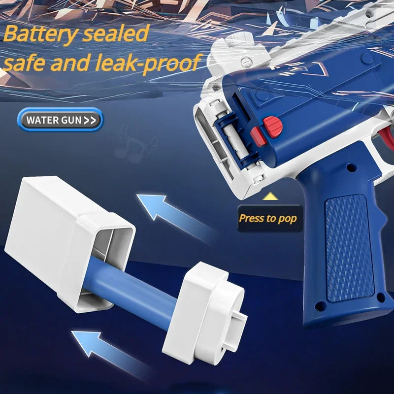 Water Gun Electric Toy High Pressure Full Auto Pool Games Beach Pistol Shooting toy Summer Outdoor Adults Boys Girls Water gun