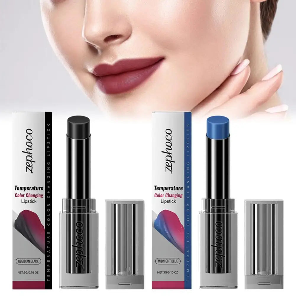 Temperature-Sensitive Color-Changing Lipstick Deeply Nourishing Prevents Dryness And Cracking Fades Lip Lines Locks In Moisture