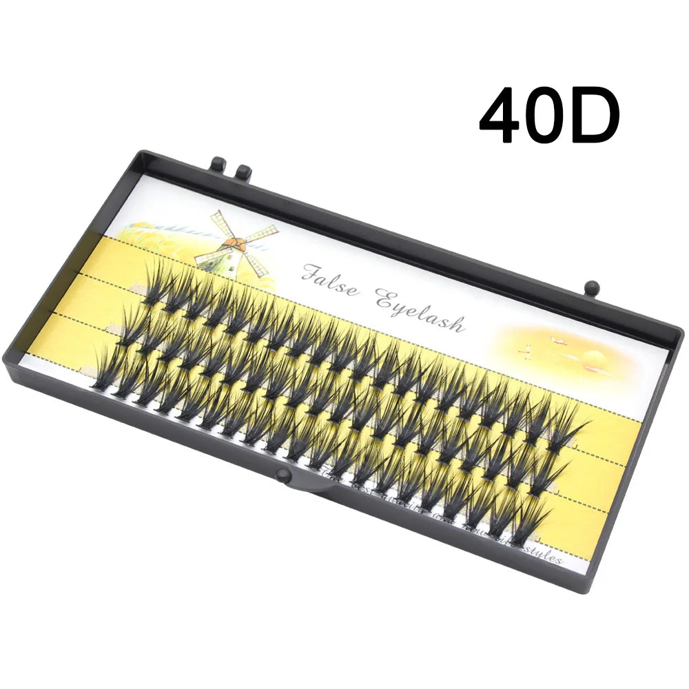 Moonlily 20D/30D/40D Russian Volume Eyelash Extension 3D Volume Effect Artificial Bundle Personal Makeup Cilias Cluster Lashes