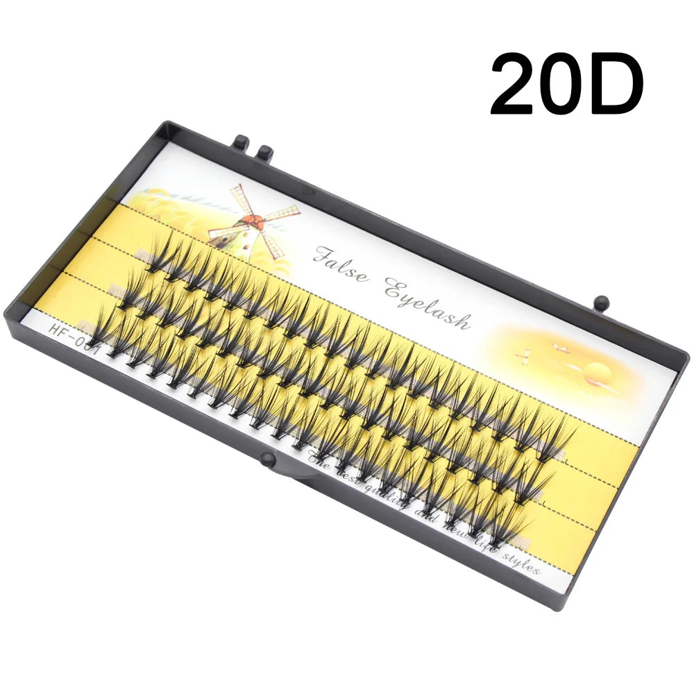 Moonlily 20D/30D/40D Russian Volume Eyelash Extension 3D Volume Effect Artificial Bundle Personal Makeup Cilias Cluster Lashes