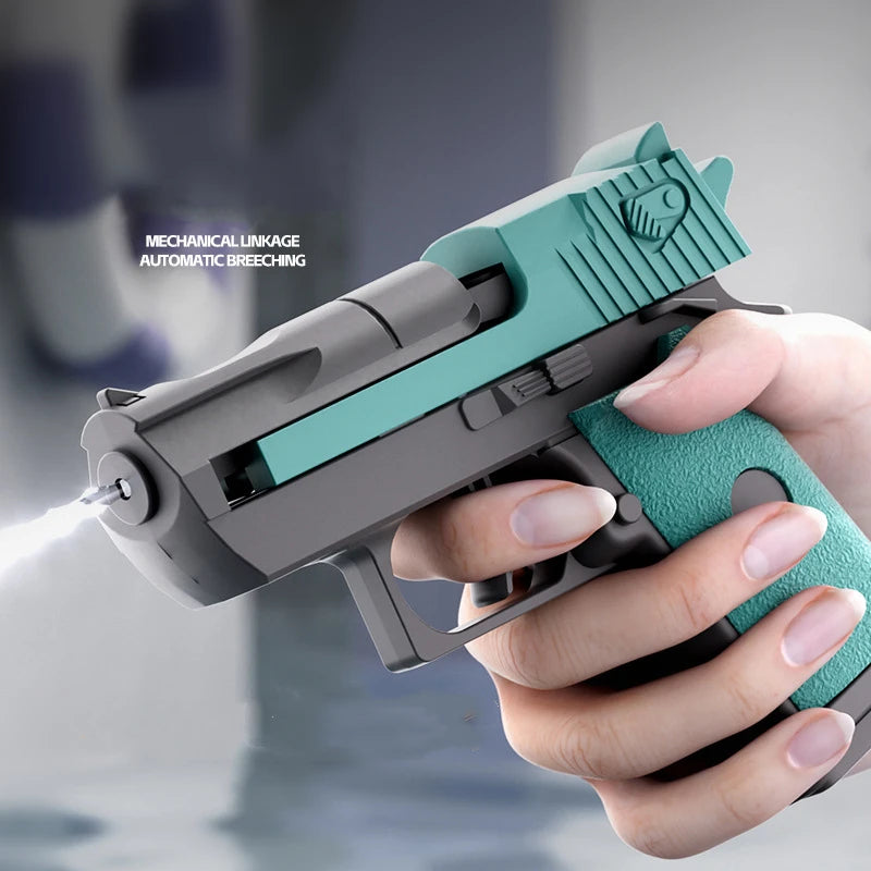 Mini Desert Eagle Water Gun - Continuous Firing Outdoor Water Pistol for Kids, Summer Beach Toy, Mechanical Water Shooter for Ou
