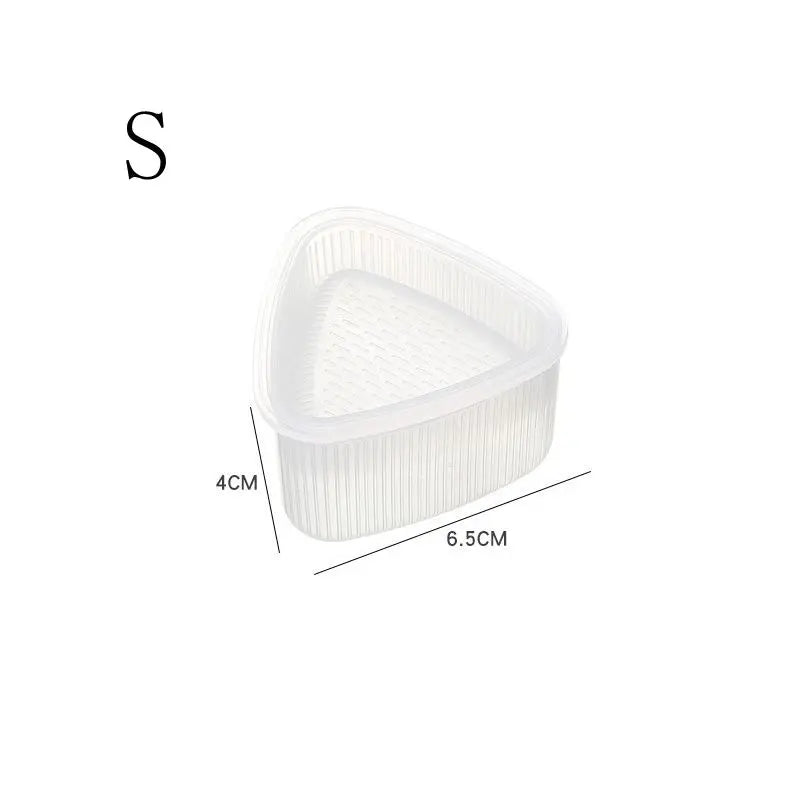 1/2Pcs Triangular Plastic Sushi Rice Ball Maker Mould Onigiri Mold Set Kitchen Gadgets Stuff Transparent Bento Accessories