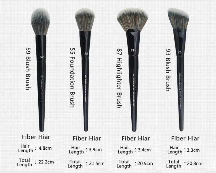 SEP Black Series Makeup Brushes Powder Foundation Concealer Blusher Bronzer Eye Shadow Eyebrow Eyeliner Sculpting Brush Gift