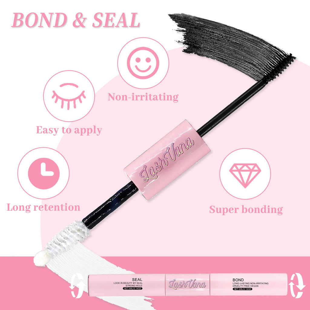 30D40D Individual Lashes Kit Natural Long DIY Cluster Eyelashes with Lash Bond and Seal Extension Kit Makeup Tools Faux Cils