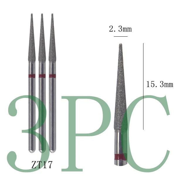 Diamond Nail Drill Bits, 3/32 Inch Cuticle Bit for Nail Drill,Drill Nails Manicure Pedicure Remover Tools for Acrylic Gel Nails