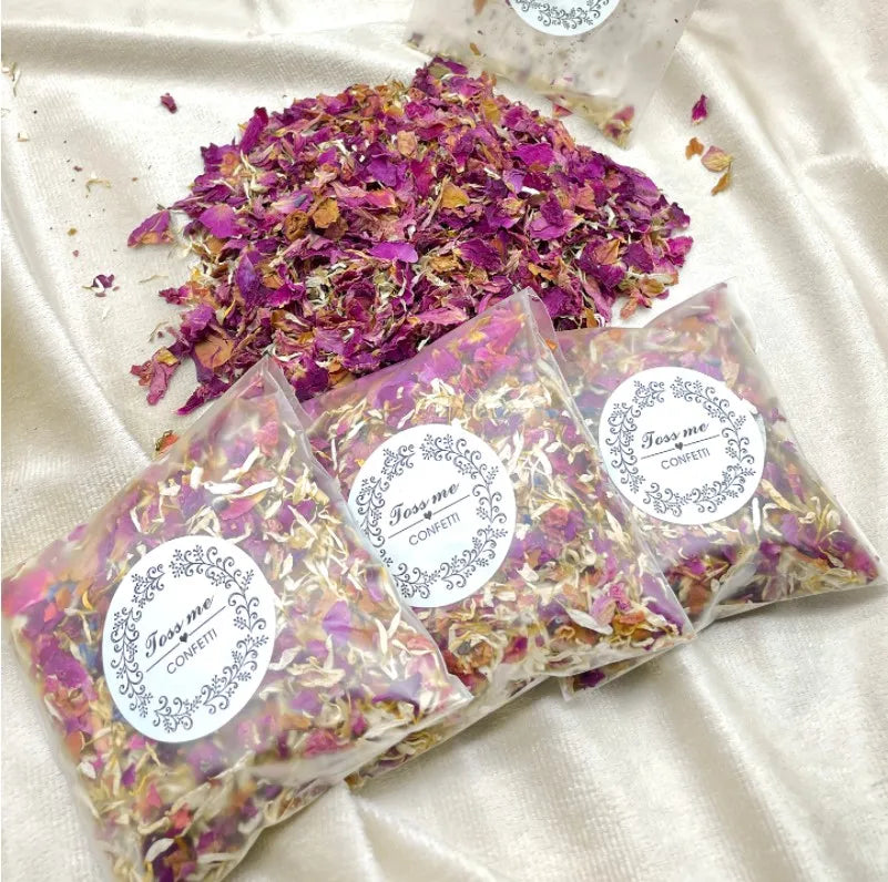 Rose Flower Petal 100% Natural Wedding Confetti Dried Flower Biodegradable Bridal Shower Valentine's Day Gift