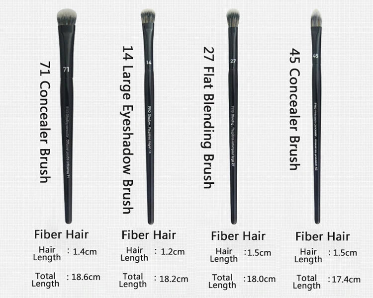 SEP Black Series Makeup Brushes Powder Foundation Concealer Blusher Bronzer Eye Shadow Eyebrow Eyeliner Sculpting Brush Gift