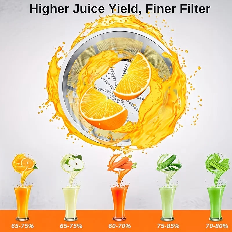 Multifunctional Juicer,Blender,Food Processor 3 Inch WideMouth Extractor for Fruits and Vegetables.Easy toClean,Simple to Assemble,Fully Detachable.Features a HighJuice Yield and Rapid Extraction for Fresh Fruit VegetableJuic