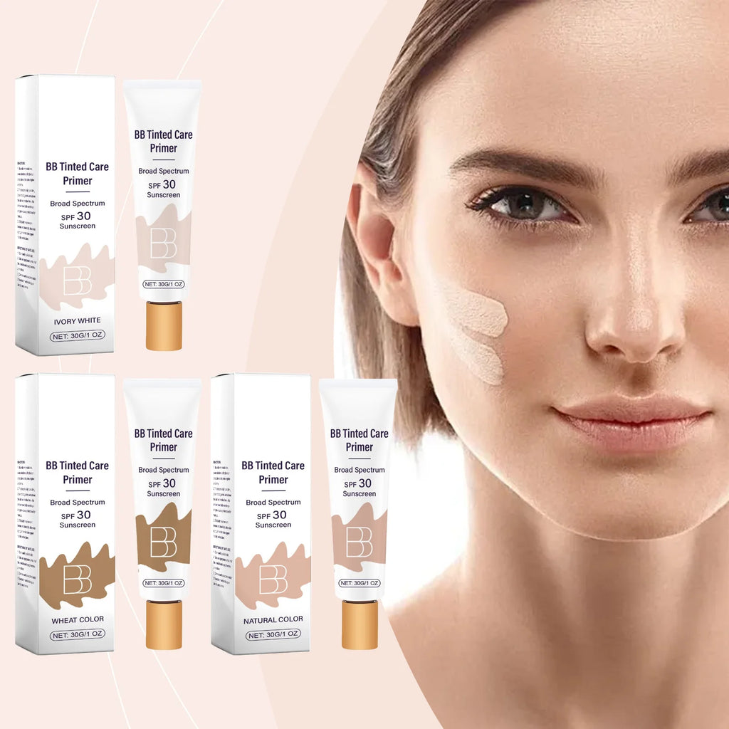 Sunscreen BB Cream Protect Sun Burn Calm Redness Balance Oil Shine Conceal Face Blemish Enhance Skin Barrier Portable Concealer
