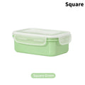 Mini Refrigerator Crisper Small Lunch Box Plastic Airtight Jar Storage Box Round Kitchen Insulated Lunch Box Organizer Snack Box