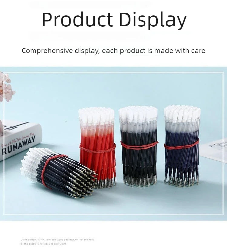 5/10/50 PCS Ballpoint Pen Refill  Medium Point L:3.9 In Black Ink Rods Refill Stationery Office School Supplies