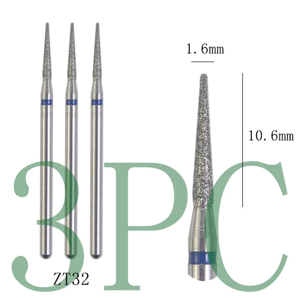 Diamond Nail Drill Bits, 3/32 Inch Cuticle Bit for Nail Drill,Drill Nails Manicure Pedicure Remover Tools for Acrylic Gel Nails
