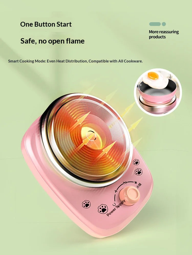 Wholesale Mini Electric Cooktop Kids Real Cooking Pretend Play Kitchen Toy Full Set With US UK EU Plug For Girls Role Play Game