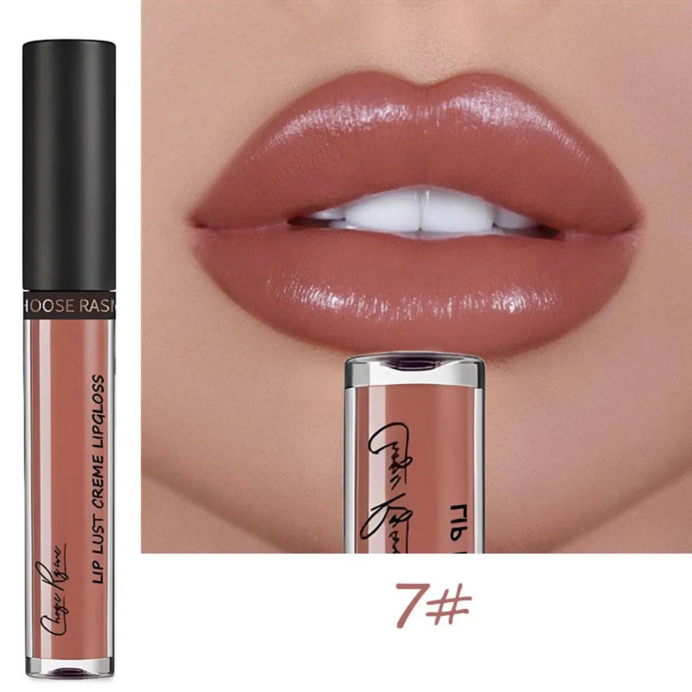 12 Colors Sexy Women Lipstick Waterproof Long Lasting Moist Lip Gloss Vivid Colorful Lipgloss Women Makeup maquiagem