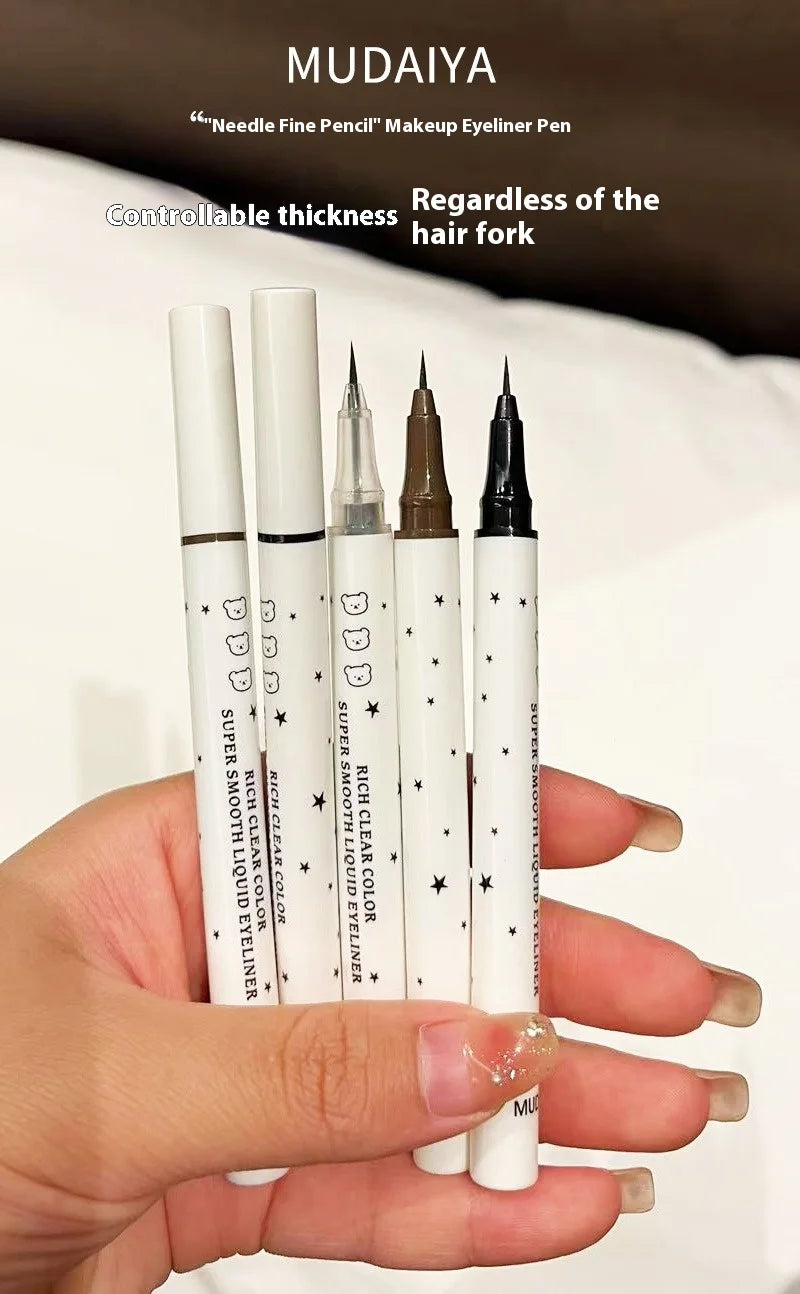 Cute Bear Waterproof Long-Wearing Liquid Eyeliner Makeup Quick-Drying, Smudge-Resistant,  Formula for Sensitive Eyes Cosmetics