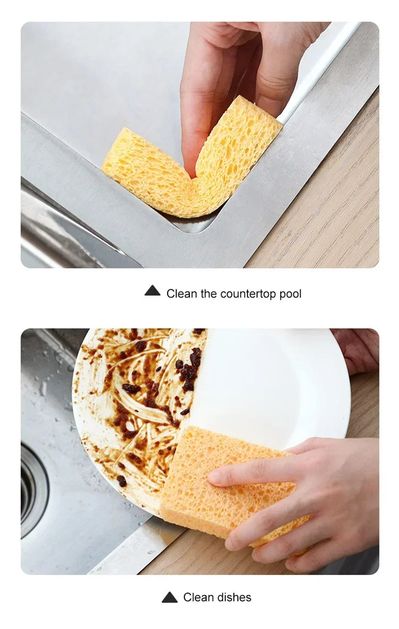 5Pcs 11*7*1 cm Sponge Eraser Kitchen wood pulp Melamine For washing dishes Cooktop removes rust tableware Pan washing dishes