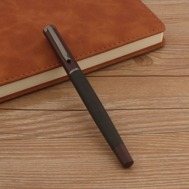 1Pc Ball point Pen + 4pc Refills Bullet 0.5mm Matte Red Roller ball Pen School Office Supplies Stationery Ink Pen S