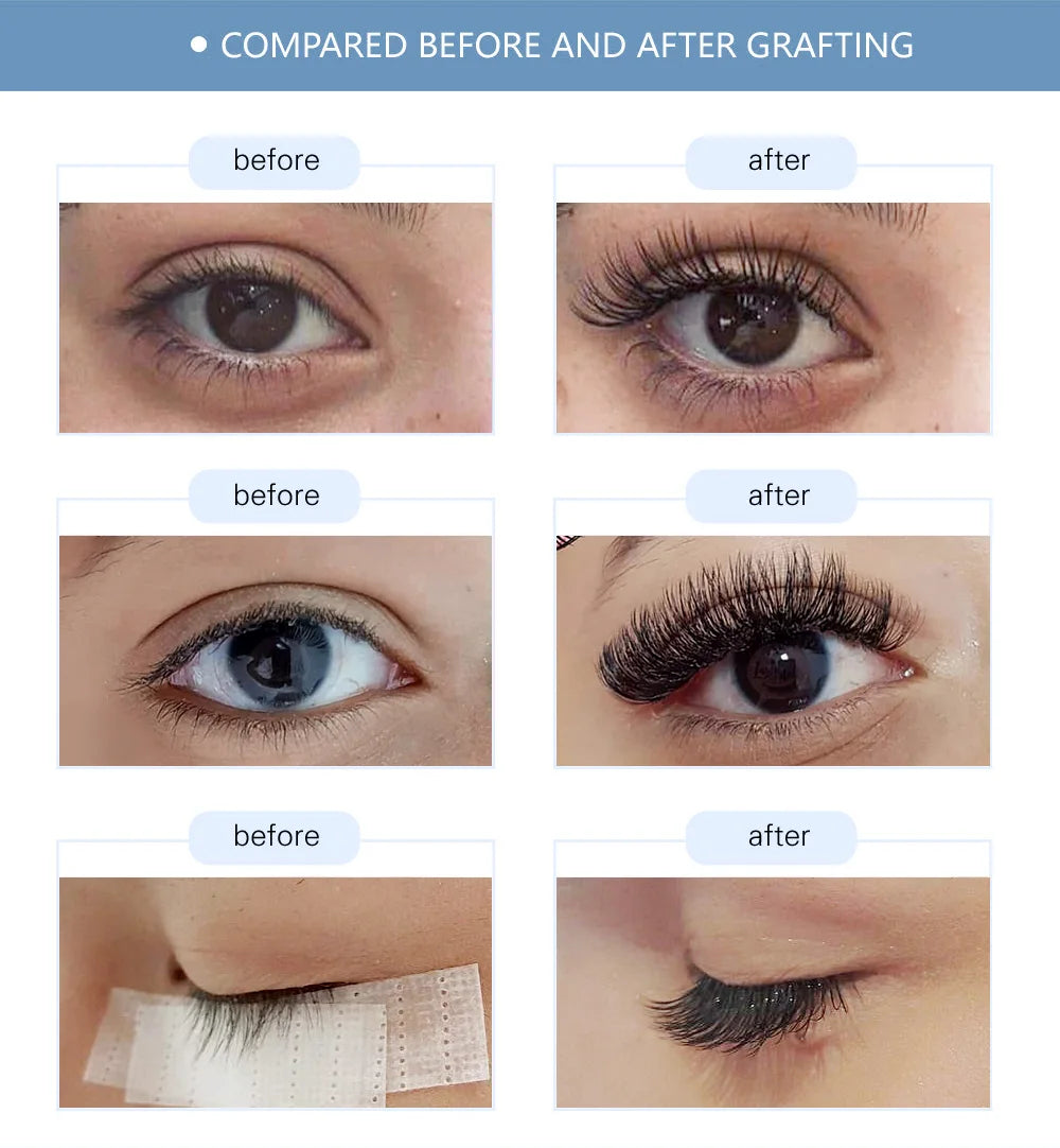 NAGARAKU Classic 16rows/case 7~25mm Mix Premium Natural Synthetic Mink Individual Eyelash Extension Supplies Makeup Cilios