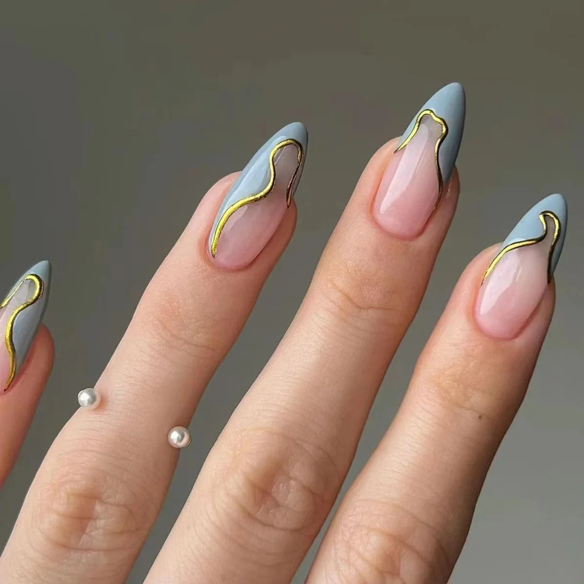 24Pcs/Set Love Ballerina Press on Nails Sets Free False Nails Adhesive Full Cover Artificial Art Fake Nail Professional Material