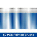 10/20/50Pcs Painting Brushes Set Art Round Flat Hair Nylon Hair Paint Brush Pen for Oil Acrylic Watercolor School Art Supplies