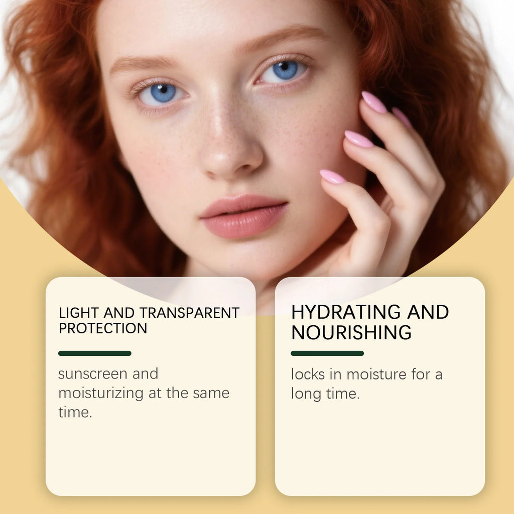 Lightweight Hydrating Sunscreen SPF 50++ Long Lasting UV Protection Fast Absorb No Sticky Oil Control Refreshing Sunblock Lotion