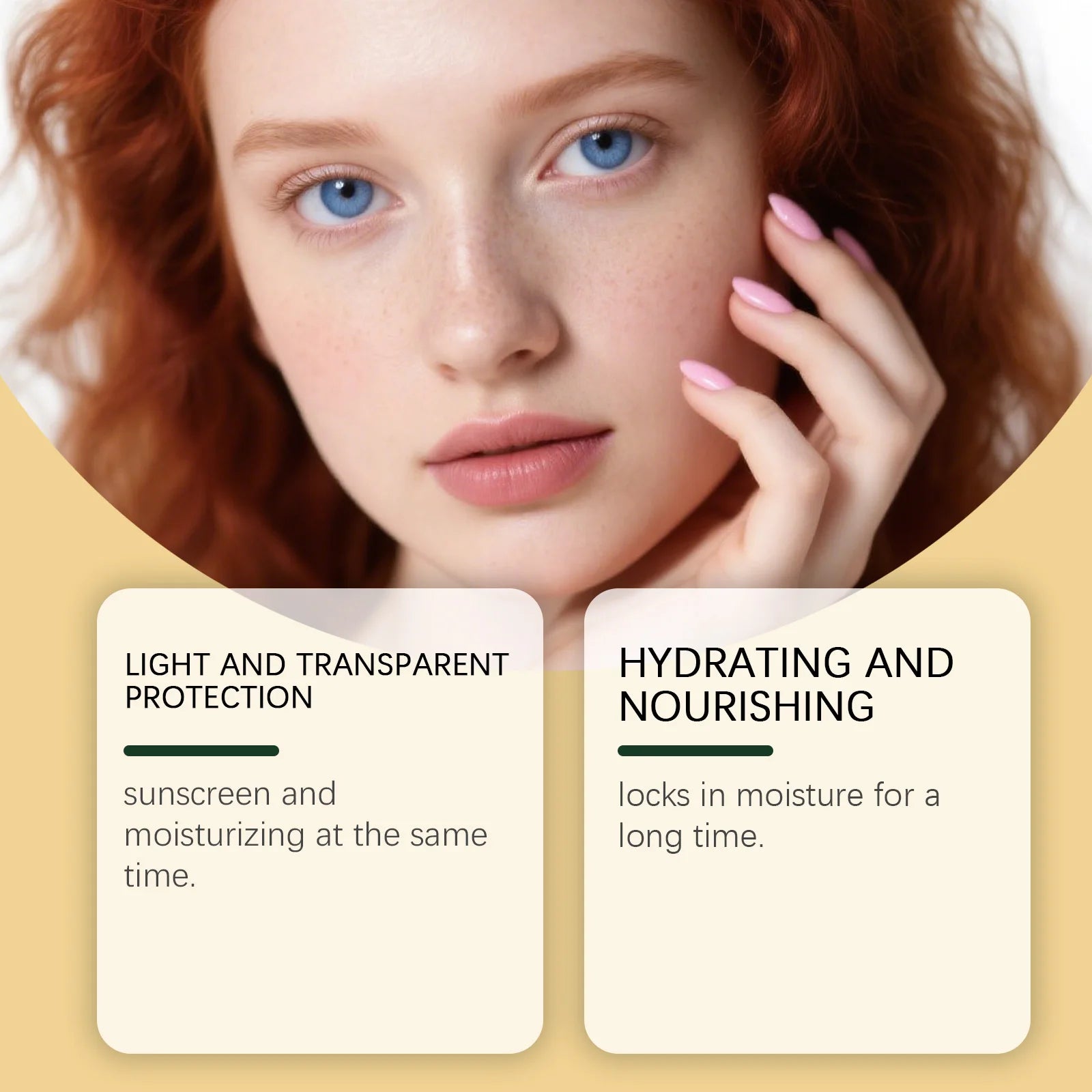 Lightweight Hydrating Sunscreen SPF 50++ Long Lasting UV Protection Fast Absorb No Sticky Oil Control Refreshing Sunblock Lotion