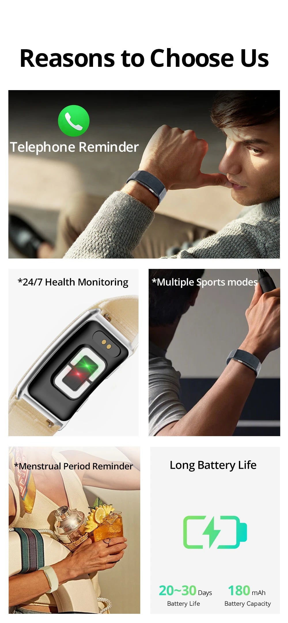 VALDUS Long Batterylife VITRO Smart Screenless ECG Health Care Heart Rate HRV Activity Fitness Tracker Band Smart Bracelet