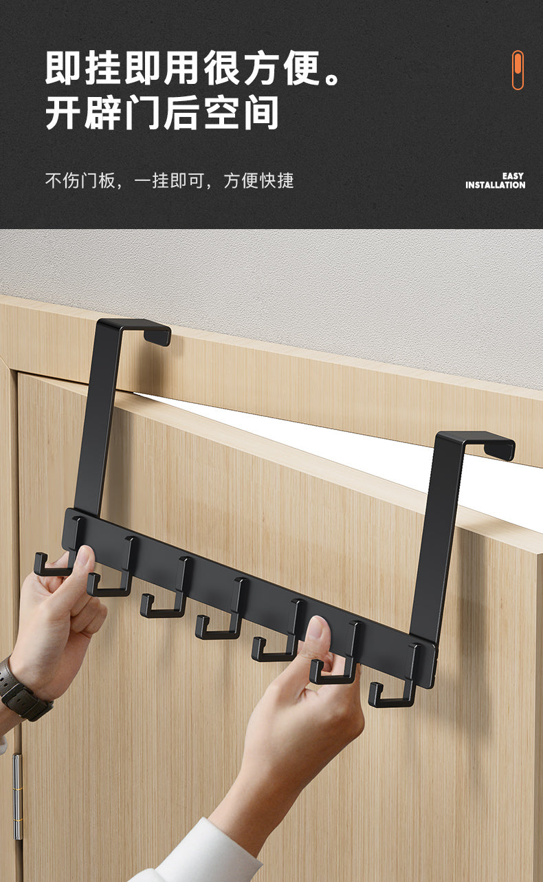 Door Behind Hook Storage Wall Hanging Clothes Hanger Coat Hook Punch-free Hanger Bedroom Organizer Storage Kitchen Accessories