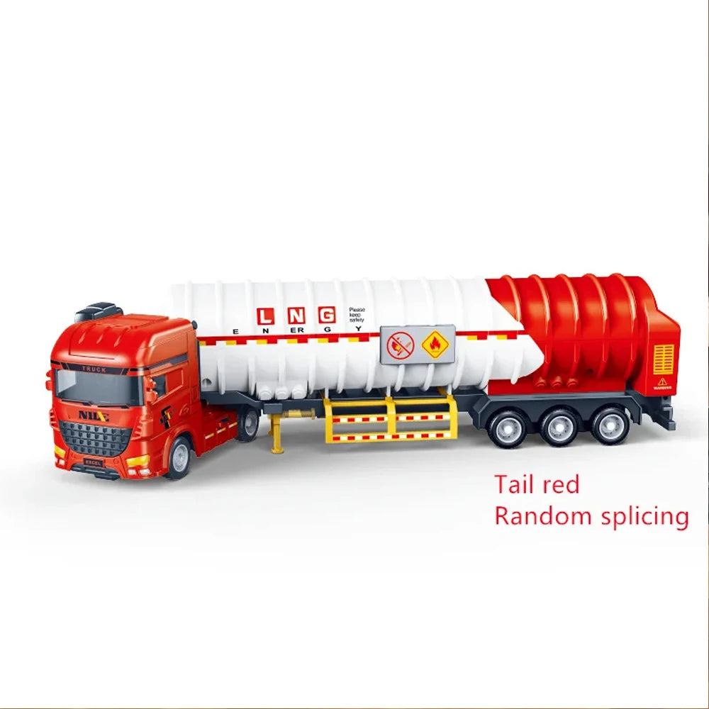 1/50 Simulation Alloy Head Diecasts Toy Engineering Vehicle Toy Excavator Crane Model Truck Car Toys for Boys Gifts Home Decor