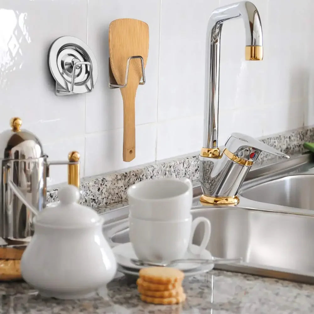 Kitchen Non Perforated Stainless Steel Storage Rack, Wall Mounted Pot Cover Rack, Cabinet Bottom Cutting Board Storage Rack