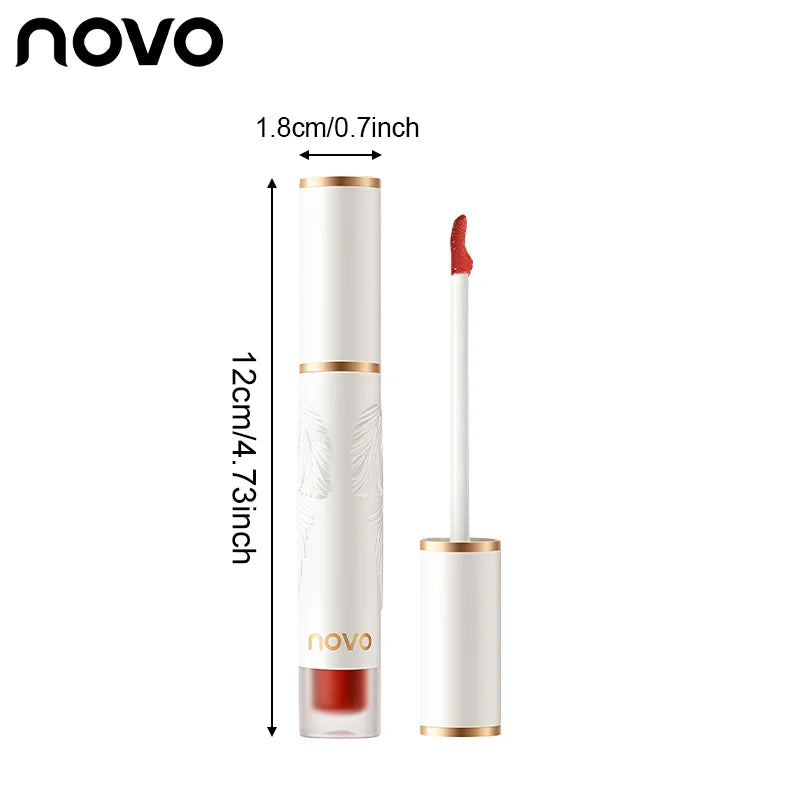Matte Liquid Lipstick Makeup, Waterproof Non-fading Non-stick Cup, Smooth Misty Finish for Fuller Lips, Rich Color Rendering