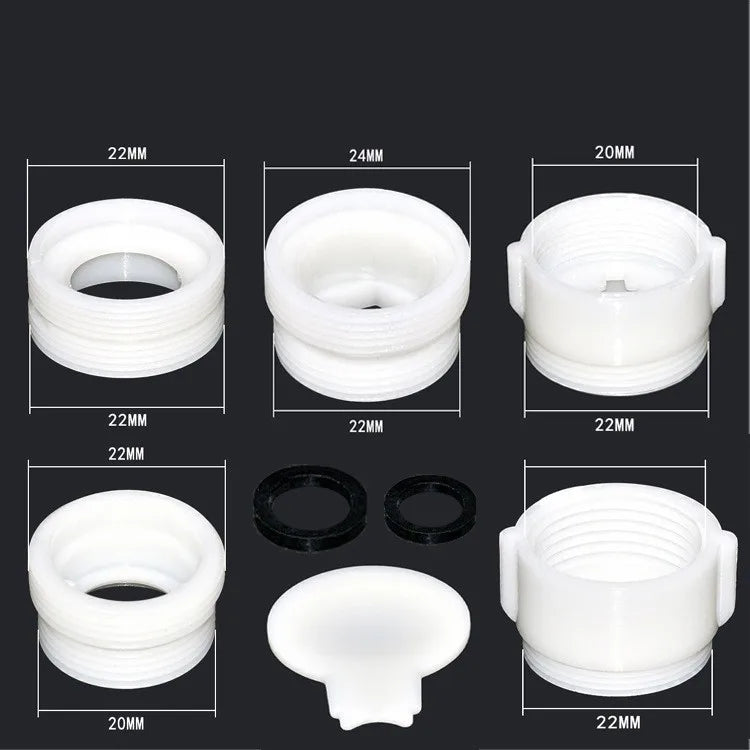 Faucet Adapter ABS Thread Connector Water Tap Joints Water Purifier Bubbler Nozzle Converter for Bathroom Kitchen Accessories