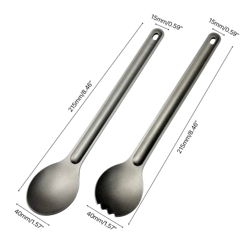 Long Handle Spork & Spoon Forkspoon Spork Portabale Flatwares