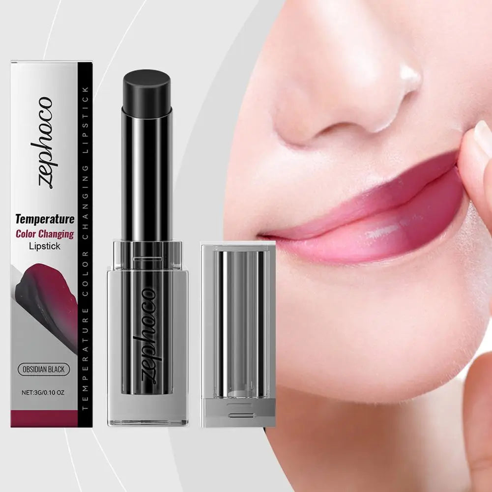 Temperature-Sensitive Color-Changing Lipstick Deeply Nourishing Prevents Dryness And Cracking Fades Lip Lines Locks In Moisture