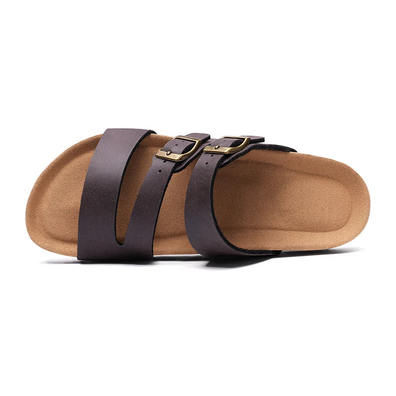 Kidmi New Women Sandals With Three Straps Summer Nonslip Sandals Casual Ladies Beach Sandals Soft Holiday Pool Cloud Sandals