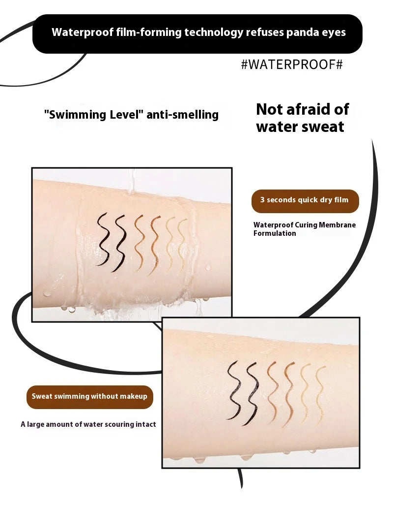 Cute Bear Waterproof Long-Wearing Liquid Eyeliner Makeup Quick-Drying, Smudge-Resistant,  Formula for Sensitive Eyes Cosmetics