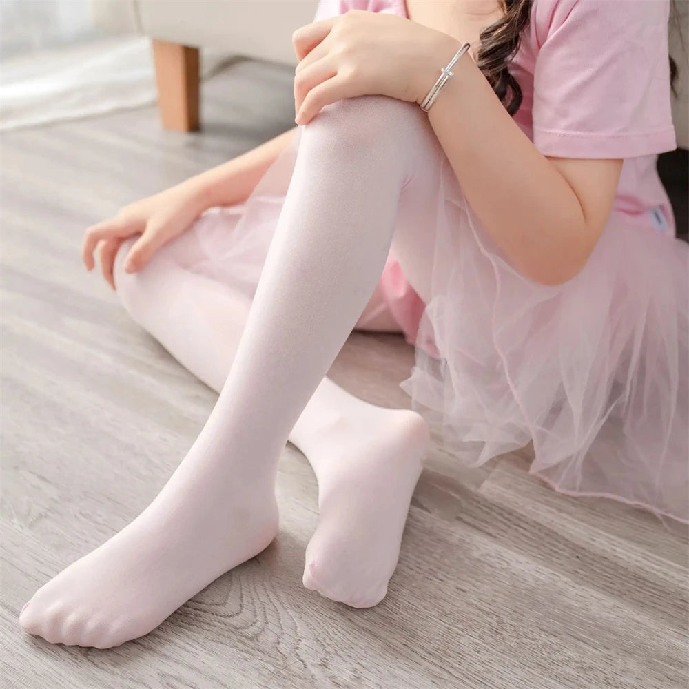 Soft Ballet Tights Soft Elasticity Tights Girls Ballet Tights Toddler Dance Footed Tights Bulk School Uniform Stockings Costume