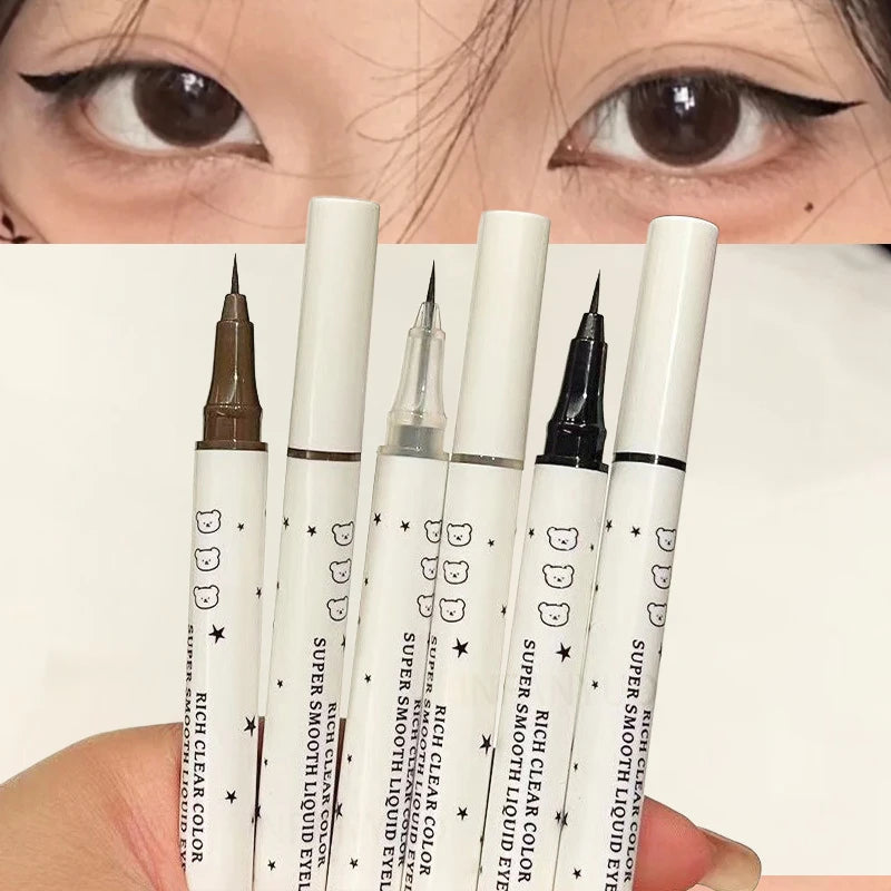 Cute Bear Waterproof Long-Wearing Liquid Eyeliner Makeup Quick-Drying, Smudge-Resistant,  Formula for Sensitive Eyes Cosmetics