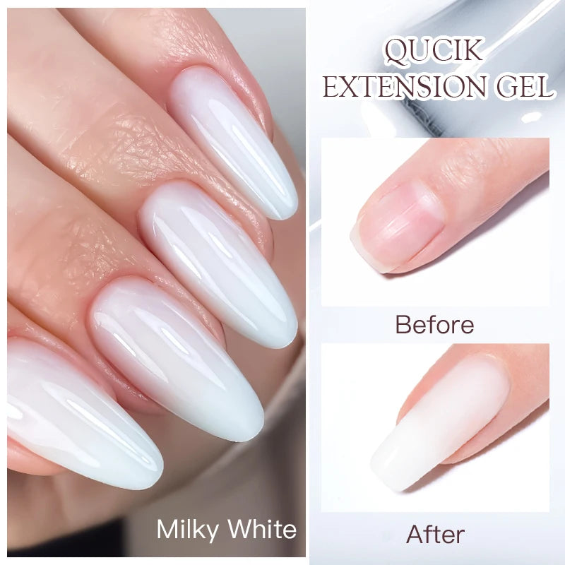 Baby Boomer Extension Nail Gel Set UV Builder Ombre Nails Camouflage Quick Extension Gel Extended Nails Art Gel Kits Manicure