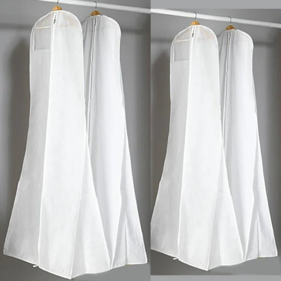 New Arrival Wedding Dress Cover Bags Dust Cover Zipper Gown Dustproof Cover Storage Bag Foldable Garment Clothes Case 2025