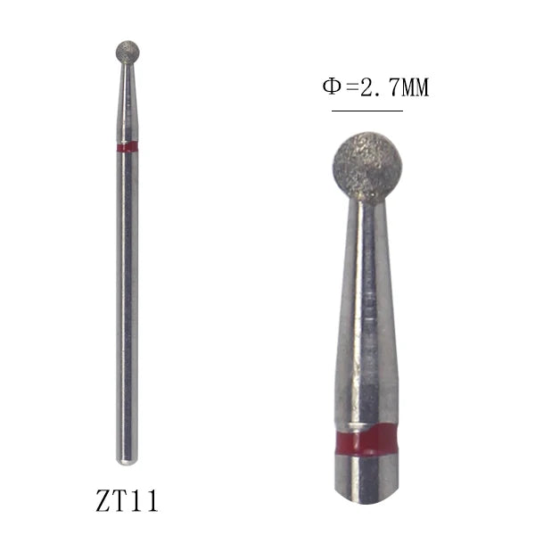 Diamond Nail Drill Bits, 3/32 Inch Cuticle Bit for Nail Drill,Drill Nails Manicure Pedicure Remover Tools for Acrylic Gel Nails