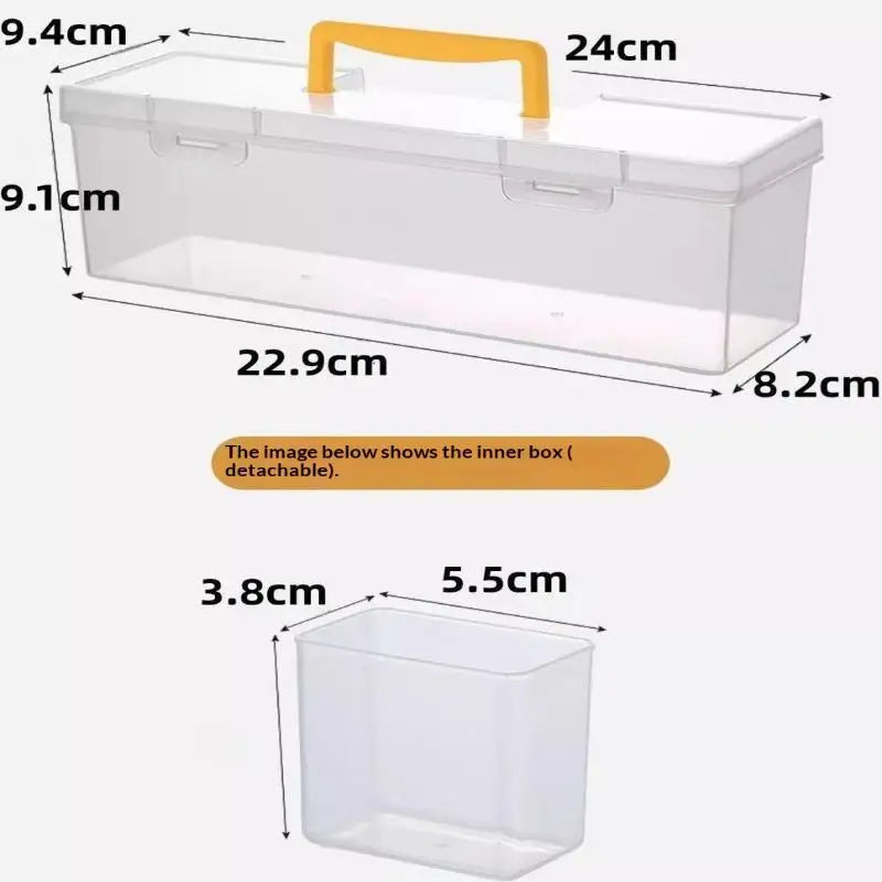 Hardware Tool Storage Box, Multi-Compartment Transparent Tool Organizer, Screw And Accessory Sorting Box, Household Screw, Wrenc