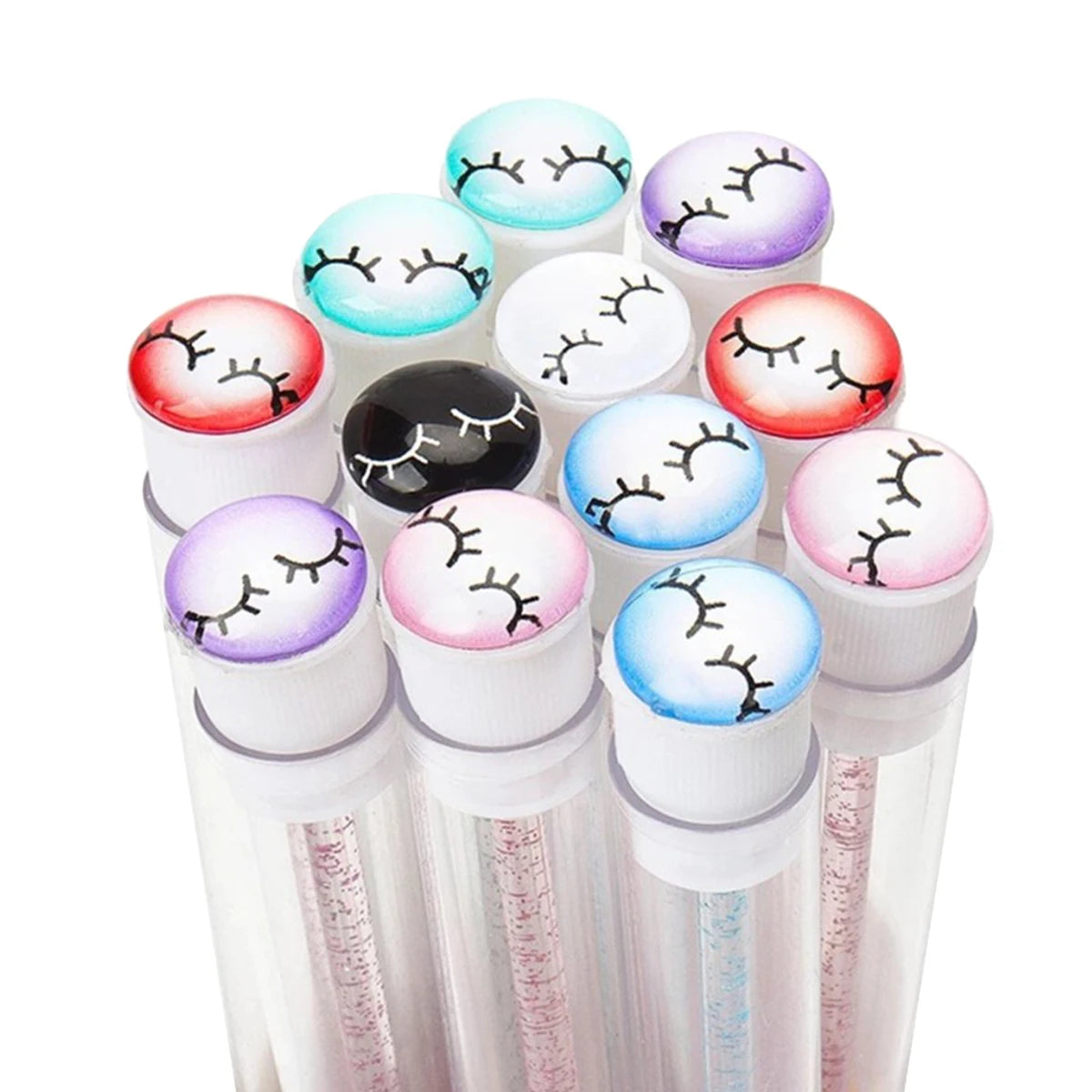 25/50PCS Dust-Proof Eyelash Brush Tube Empty Reusable Lash Mascara Wand Case Eyebrow Comb Makeup Applicators Container wholesale