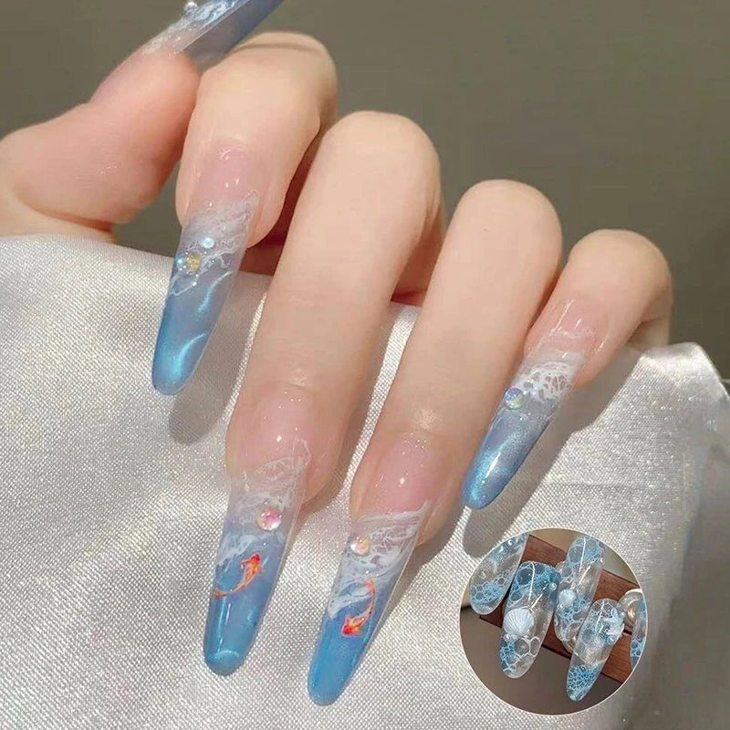 BORN PRETTY 10ml  Ocean Wave Watercolor Liquid Gel Polish White Blossoming 3 Seconds Spread Stroke Wave Bubble Nail Art Design