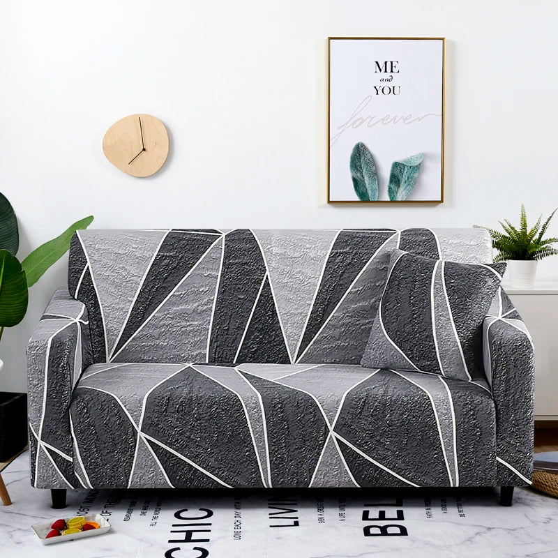 Coolazy Stretch Plaid Sofa Slipcover Elastic Sofa Covers for Living Room funda sofa Chair Couch Cover Home Decor 1/2/3/4-seater