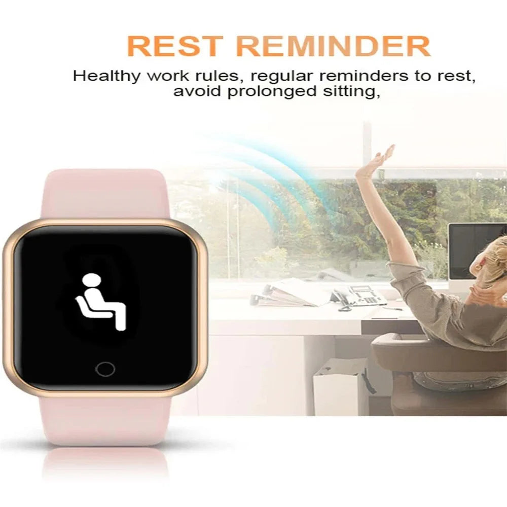 Smartwatch For Women Men Watches Heart Rate Monitor Electronic Fitness Smart Watch Calories Music Player 116Plus Y68 Bracelet