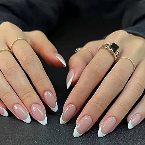 24Pcs/Set Love Ballerina Press on Nails Sets Free False Nails Adhesive Full Cover Artificial Art Fake Nail Professional Material