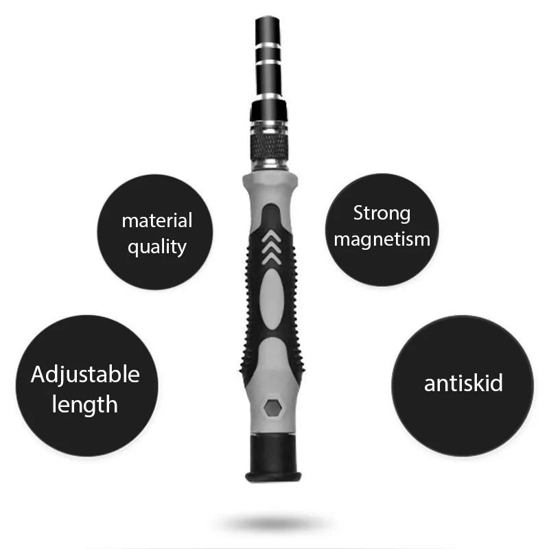 115 in 1 Precision Screwdriver Set Professional Multi-Function Repair Tool with 98 Magnetic Screw Driver Bits for iPhone Glasses